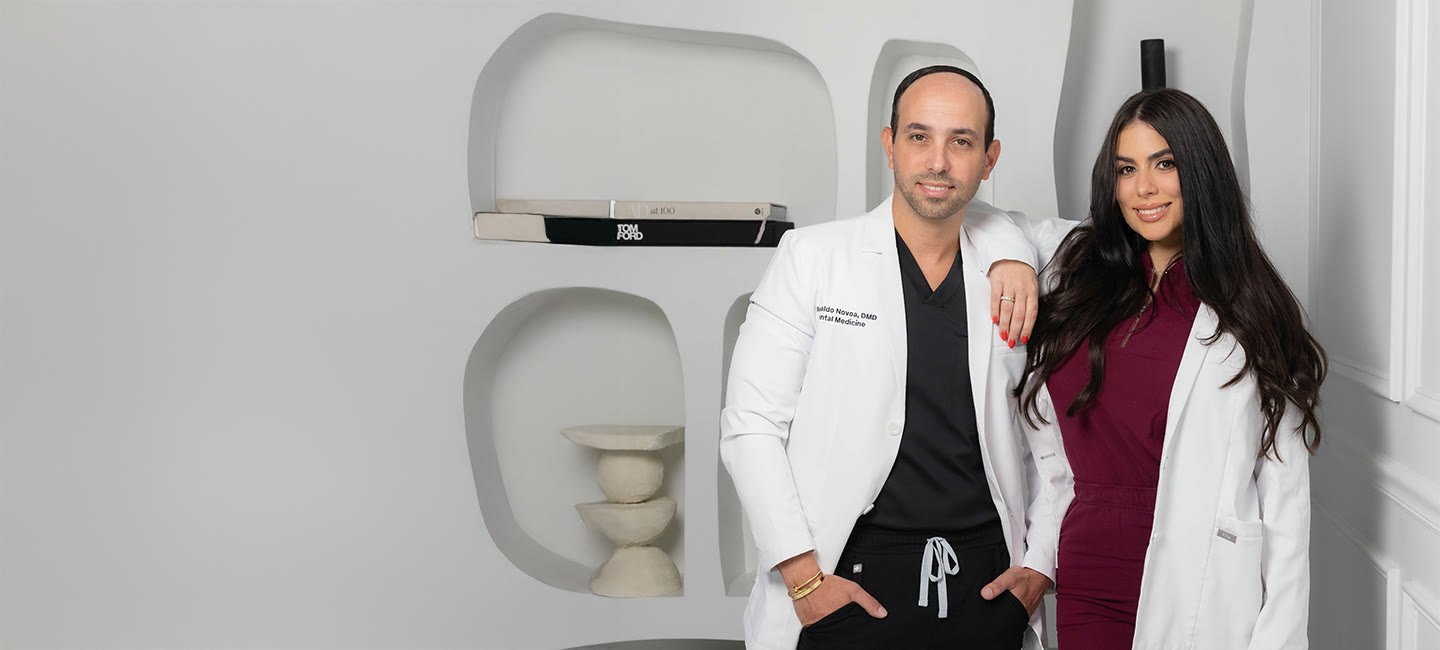 Dr. Cynthia Alfonso and Dr. Reynaldo Novoa at Lumina Dental Studio in Pompano Beach